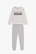 Double Faced Stripe Pyjama Set