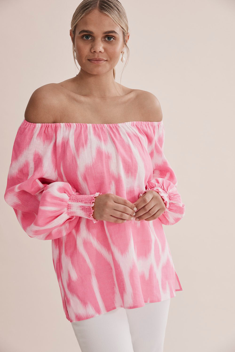 Print Linen Top