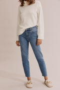 Australian Cotton High Rise Straight Jean