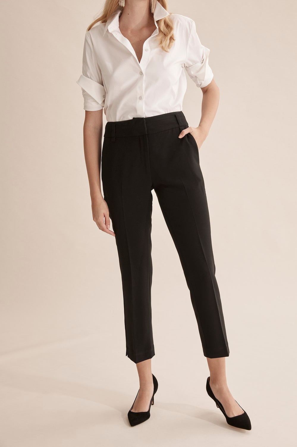 Cropped Cigarette Pant