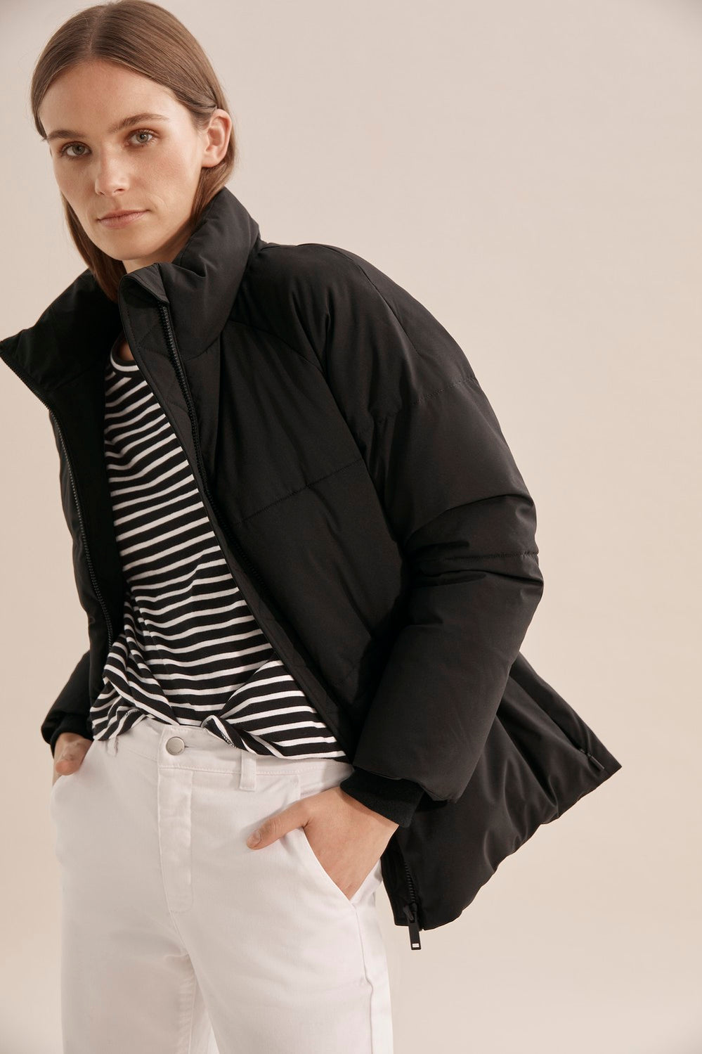 Short Polyester Puffer Jacket