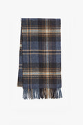Navy Check Moon Scarf