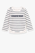 Double Faced Stripe Logo T-Shirt