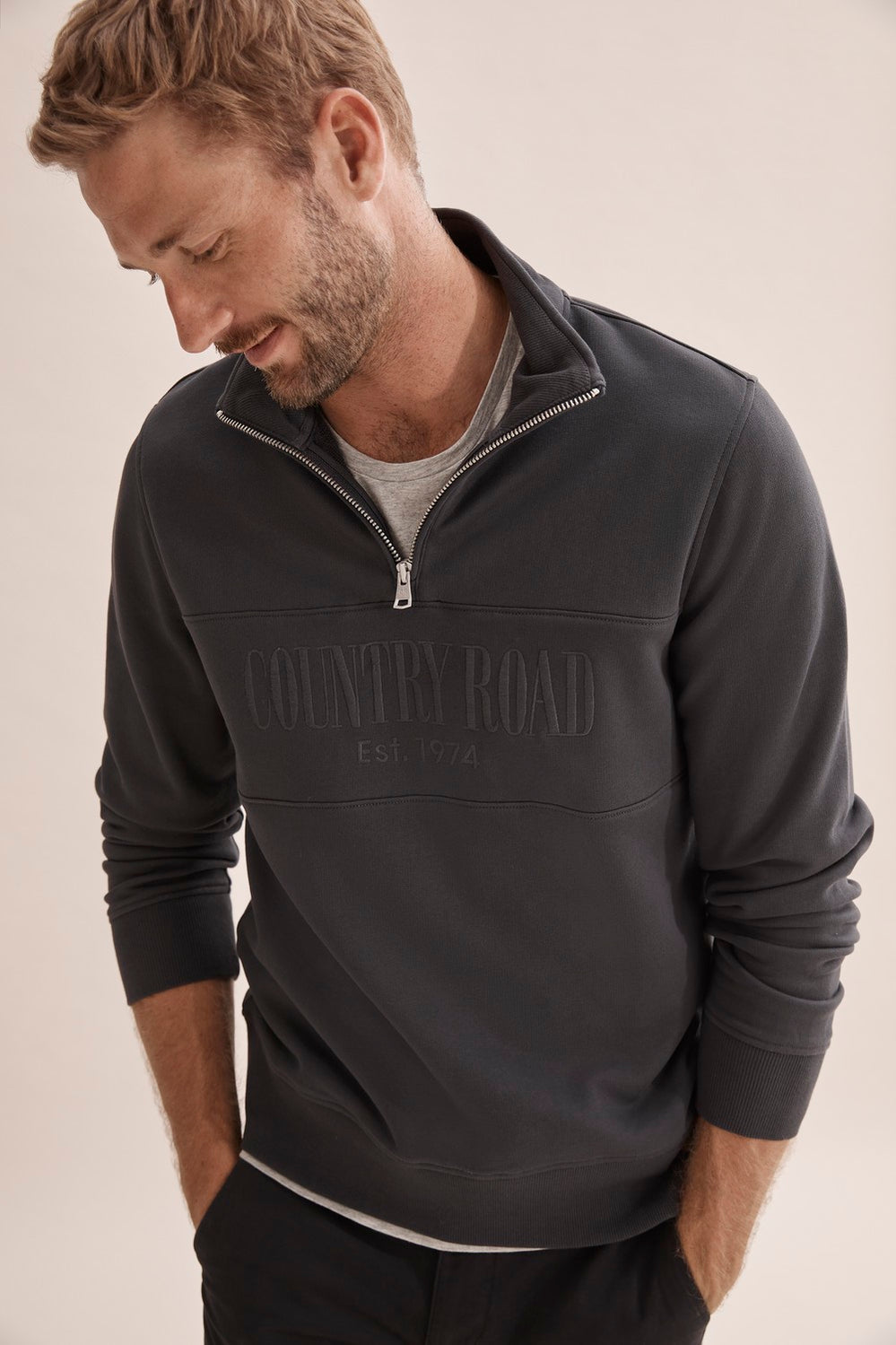 Australian Cotton Half Zip Heritage Sweat
