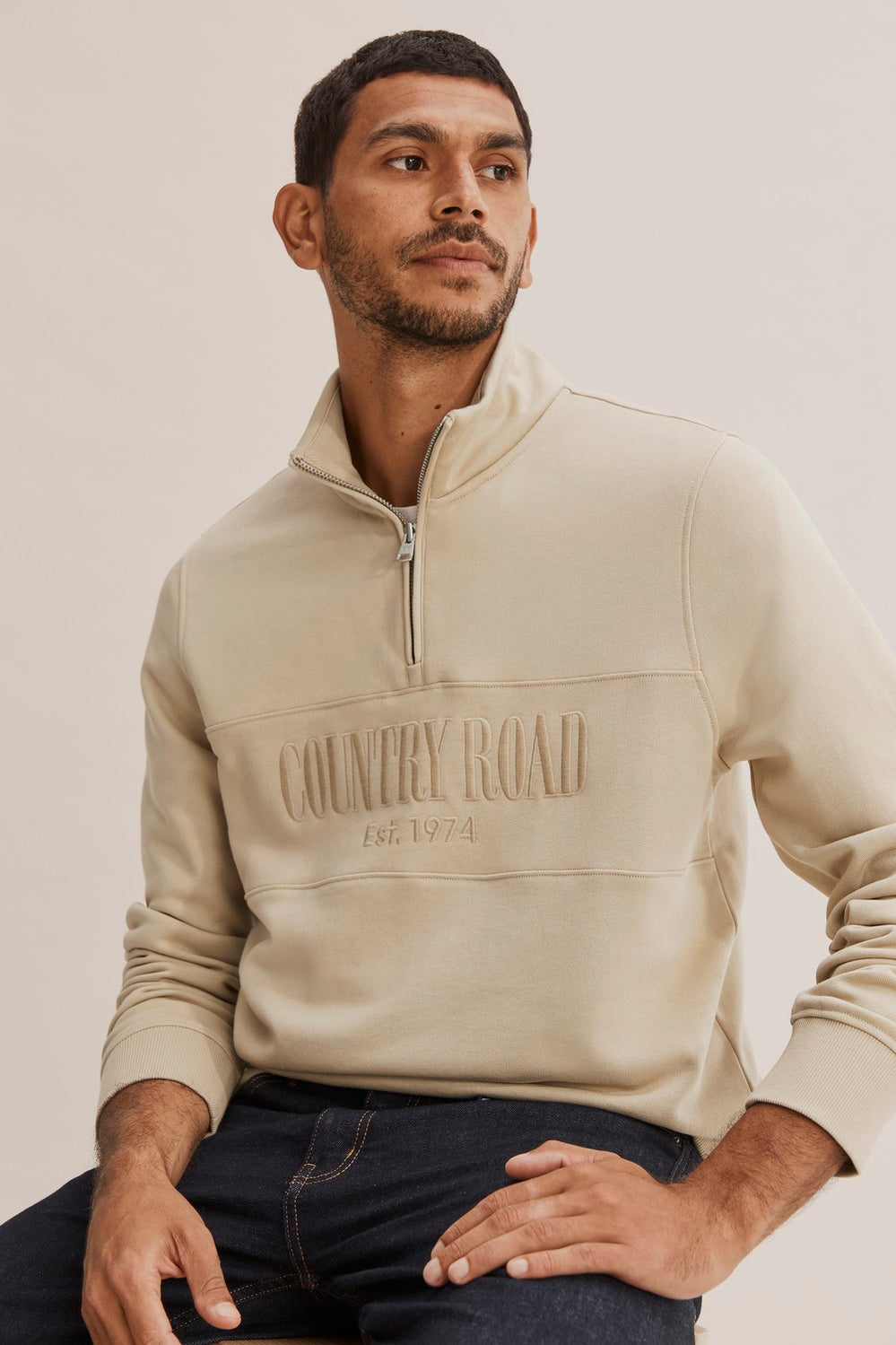 Australian Cotton Half Zip Heritage Sweat