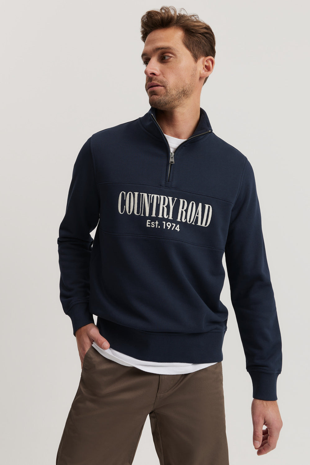 Australian Cotton Half Zip Heritage Sweat