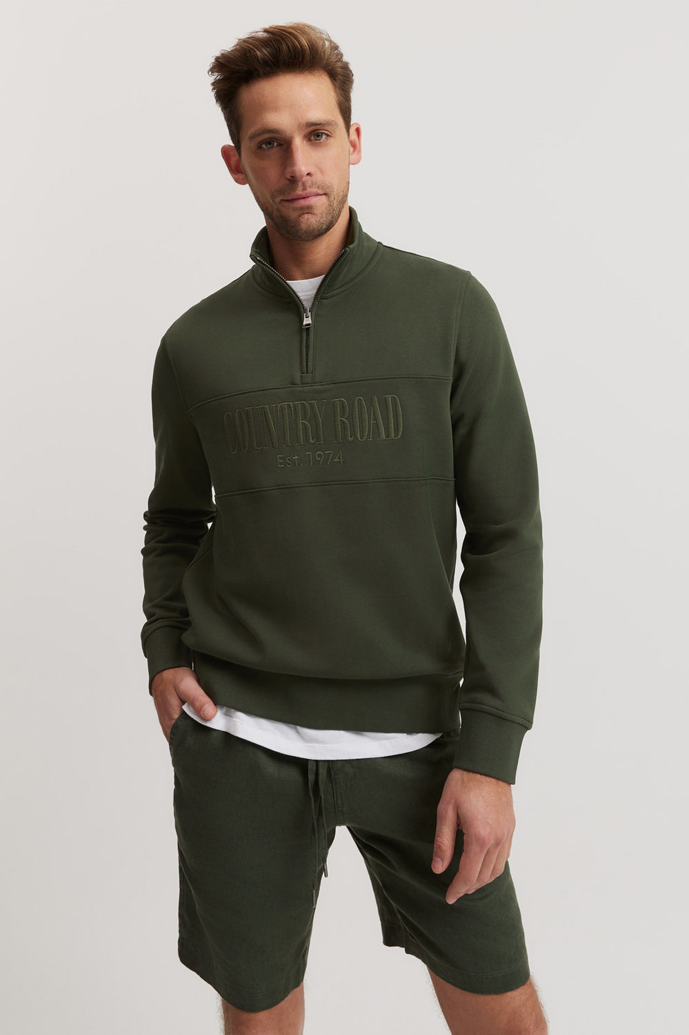 Australian Cotton Half Zip Heritage Sweat