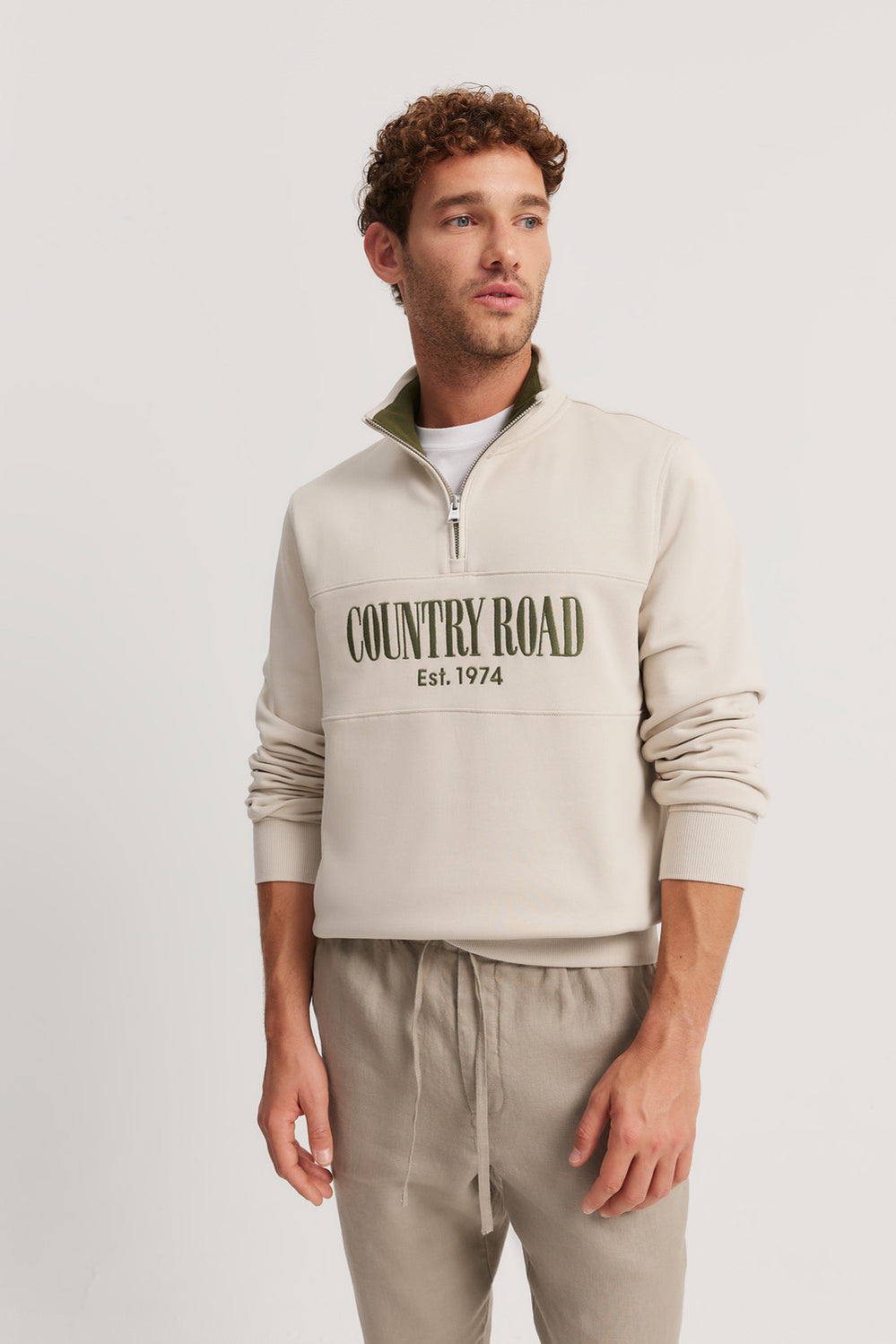 Australian Cotton Half Zip Heritage Sweat