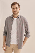 Regular Herringbone Gingham Shirt