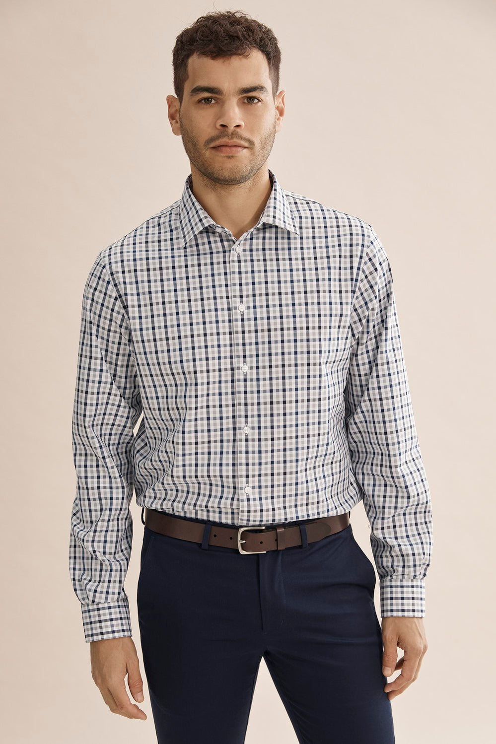 Regular Grid Travel Shirt