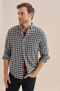Regular Brushed Check Shirt