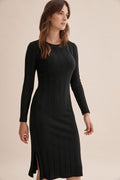 Self Stripe Rib Dress