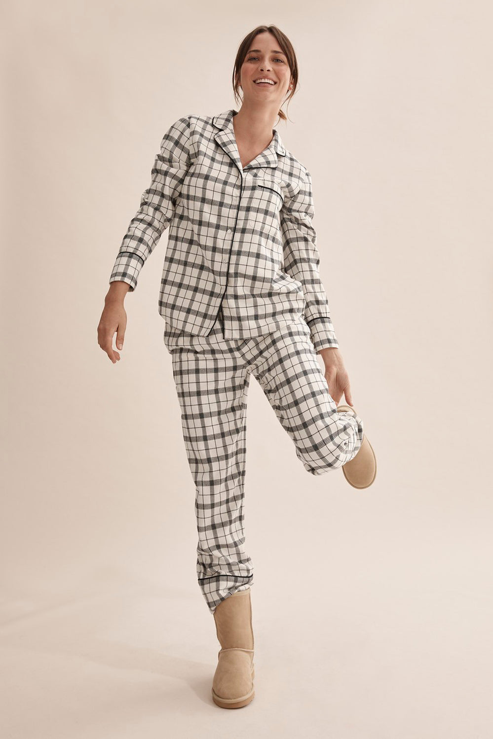 Check Flannelette Pyjama Set