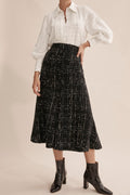 Tweed Midi Skirt