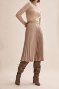 Satin Pleat Skirt