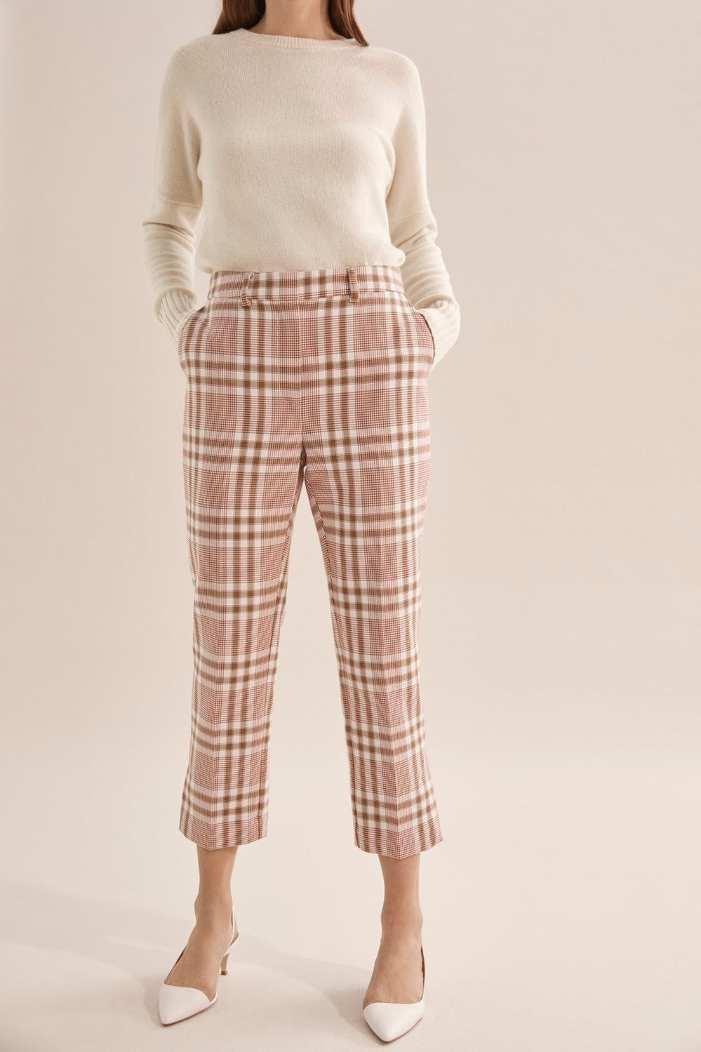 Double Cloth Check Pant