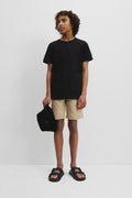 Teen Recycled Cotton Blend Plain Cr Short Sleeve T-Shirt