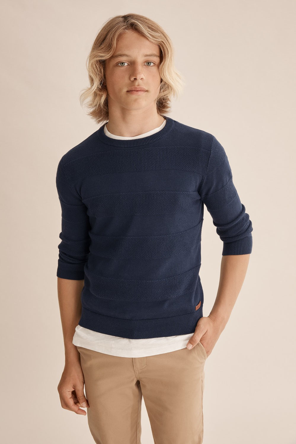 Teen Texture Stripe Knit