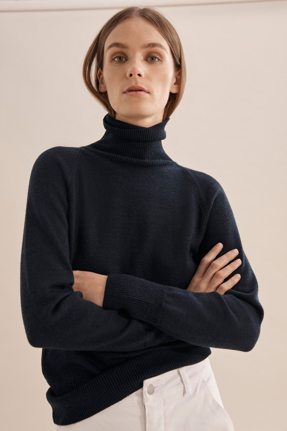 Merino Wool Roll Neck