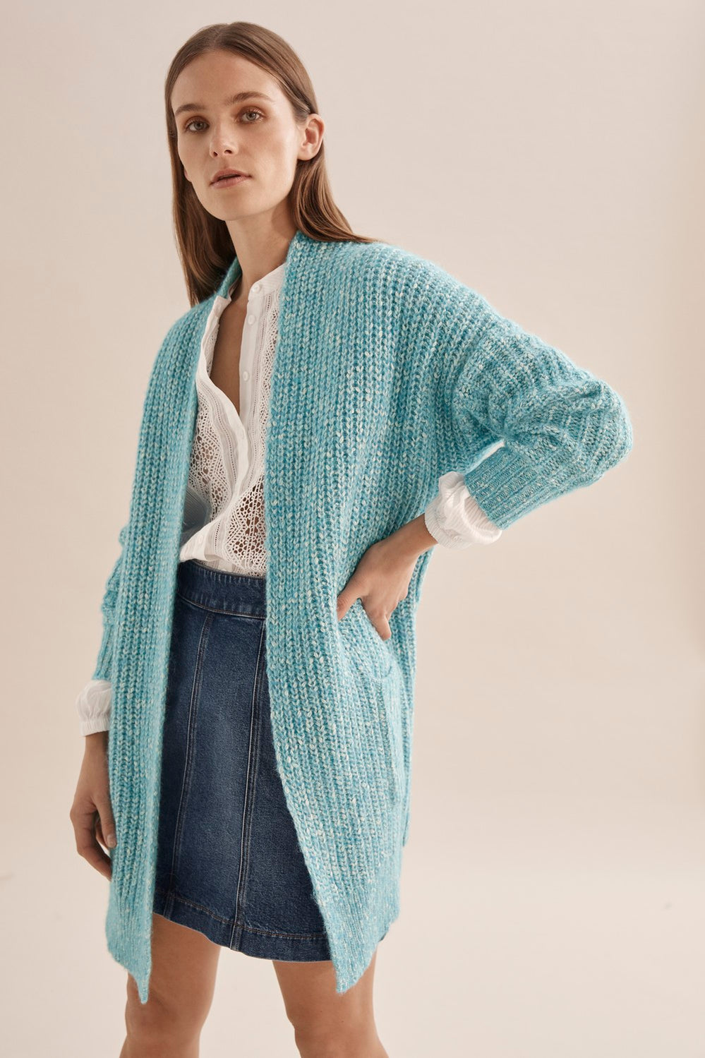 Fleck Knit Cardigan