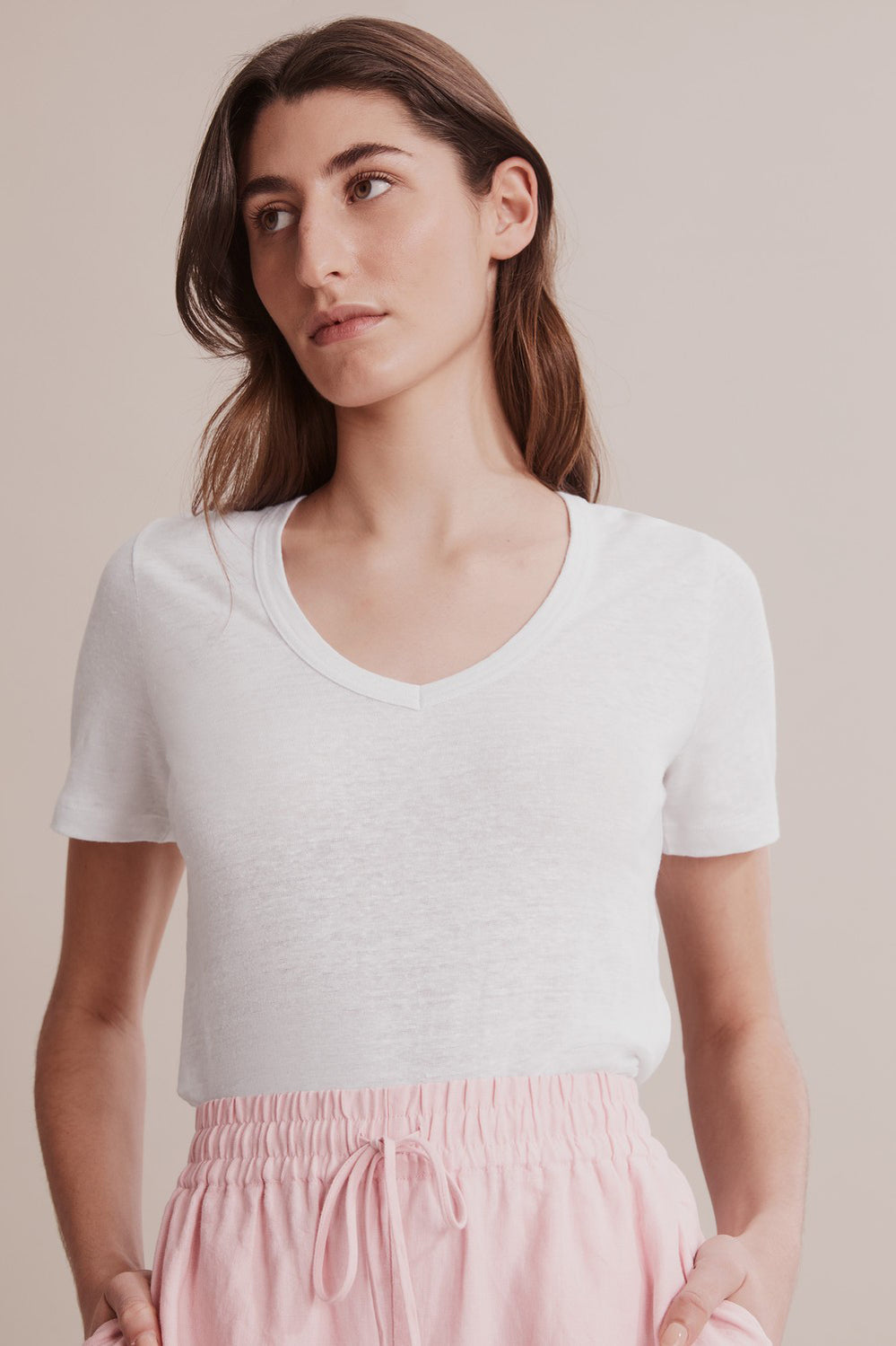 Short Sleeve Linen T-Shirt