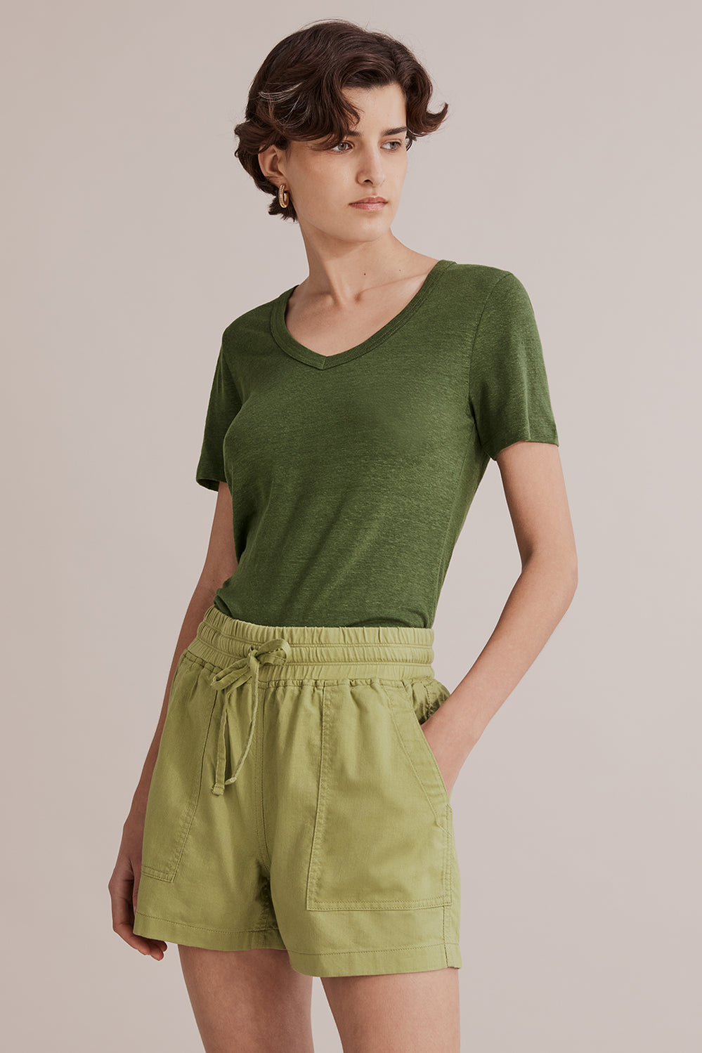 Short Sleeve Linen T-Shirt