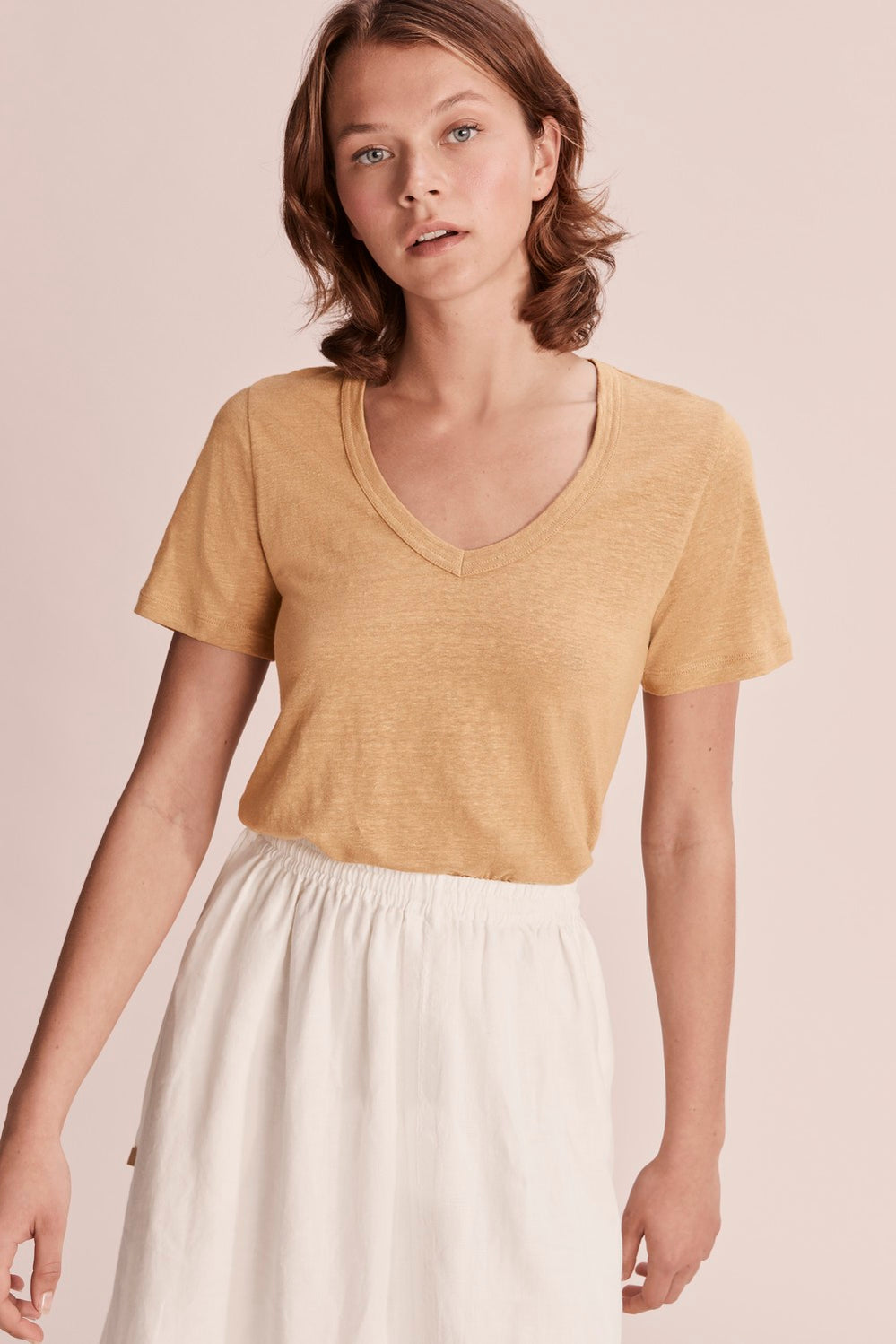 Short Sleeve Linen T-Shirt