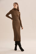 Long Sleeve Asymmetric Knit Dress