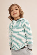 Stripe Hooded T-Shirt