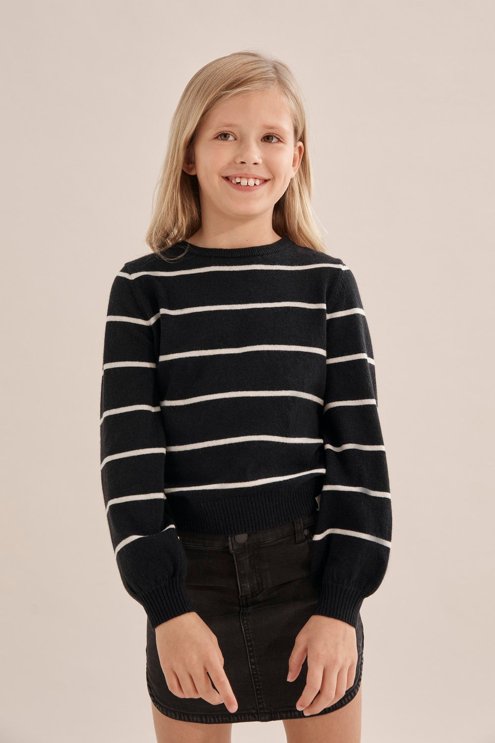 Stripe Bow Knit