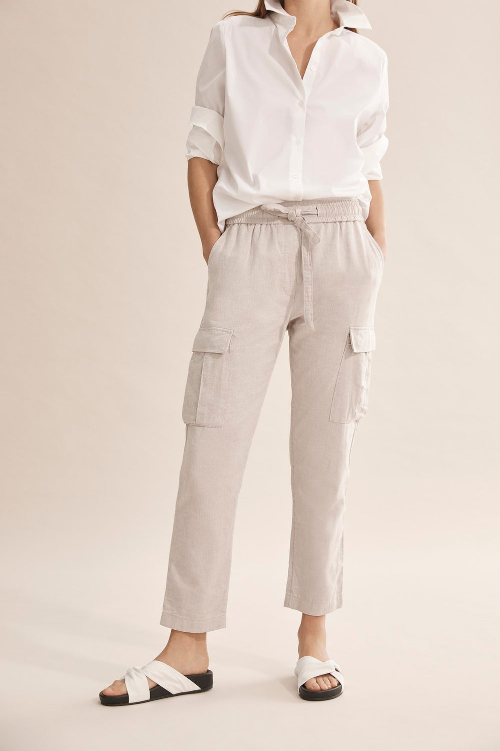 Linen Cargo Pant