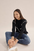 Teen Frill Detail Knit