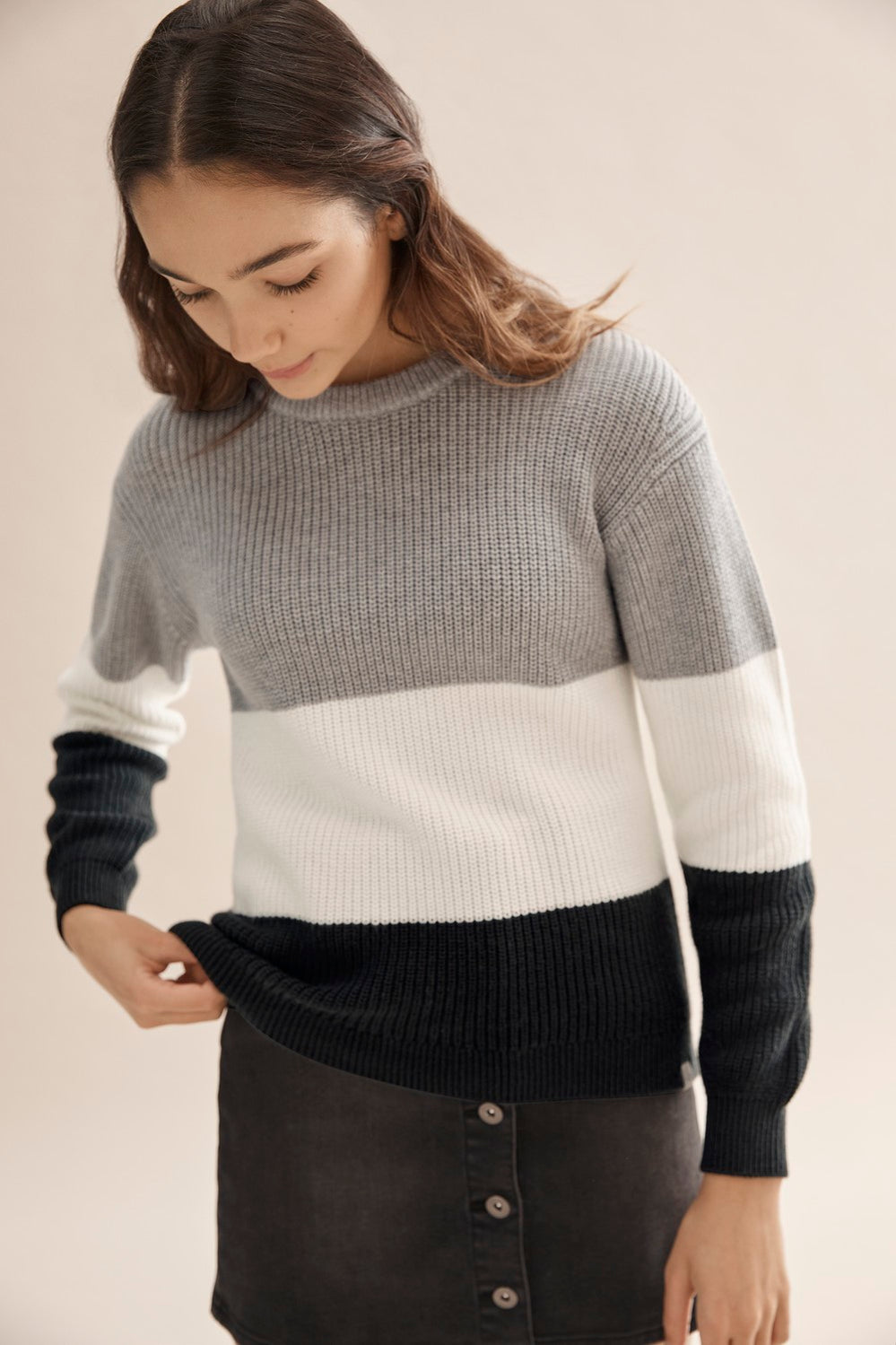 Teen Splice Knit