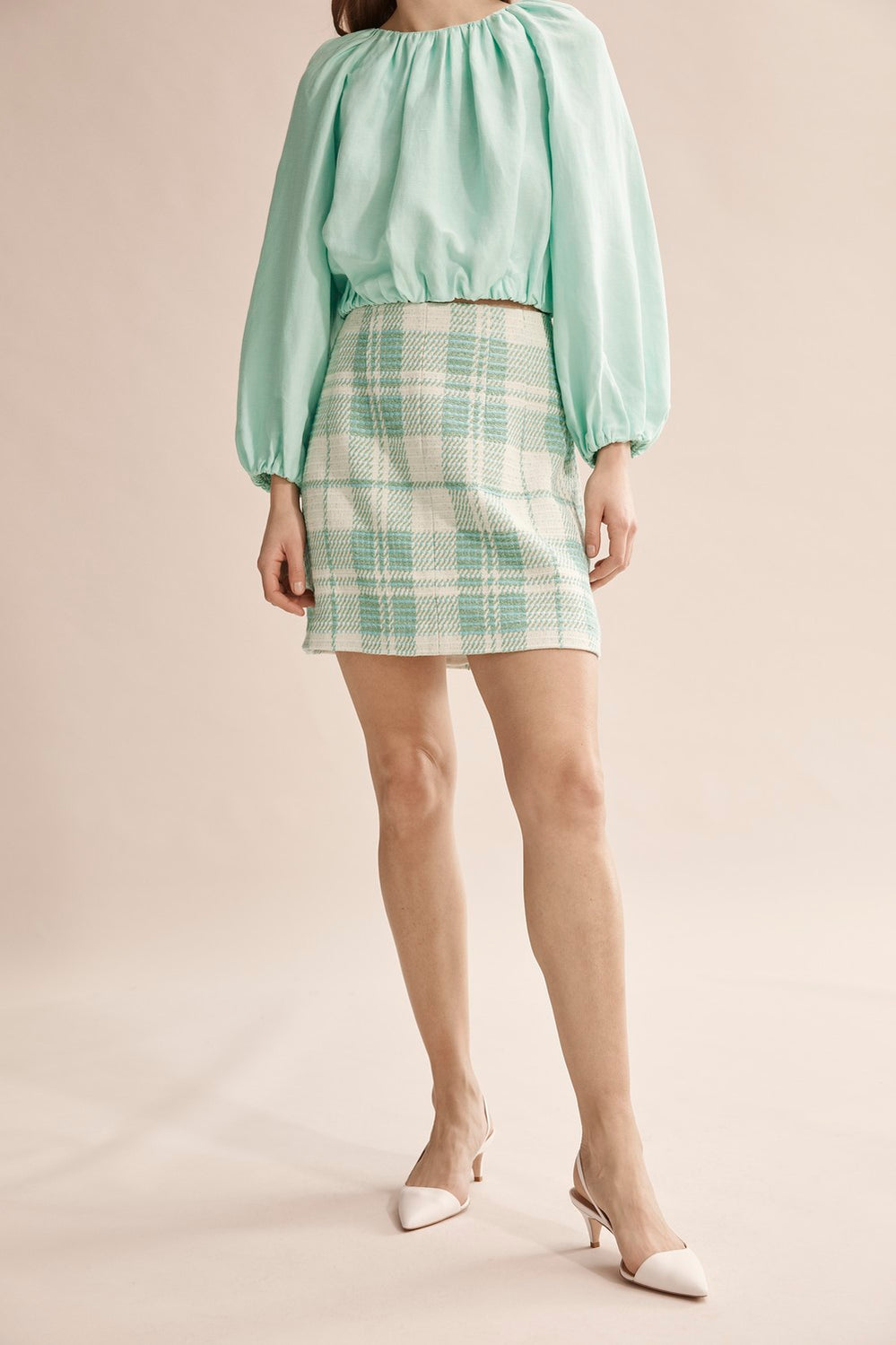 Check Mini Skirt