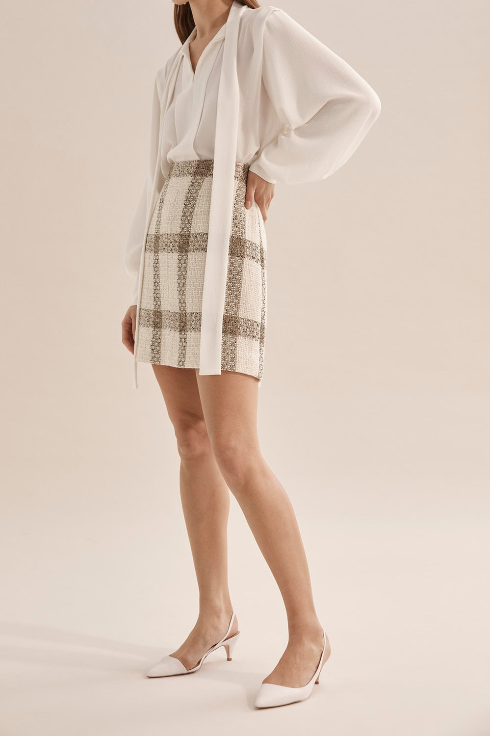 Check Mini Skirt