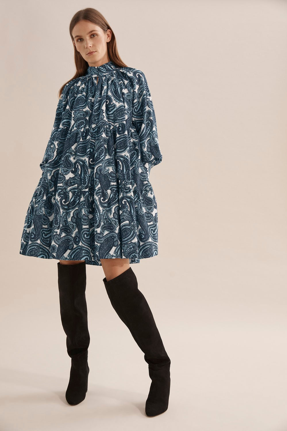 Paisley Babydoll Dress