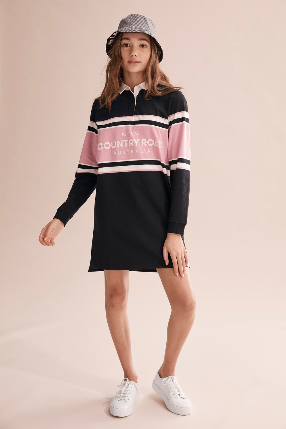 Teen Cr Stripe Rugby Dress