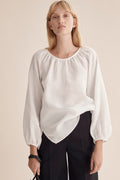 Gathered Neck Blouse