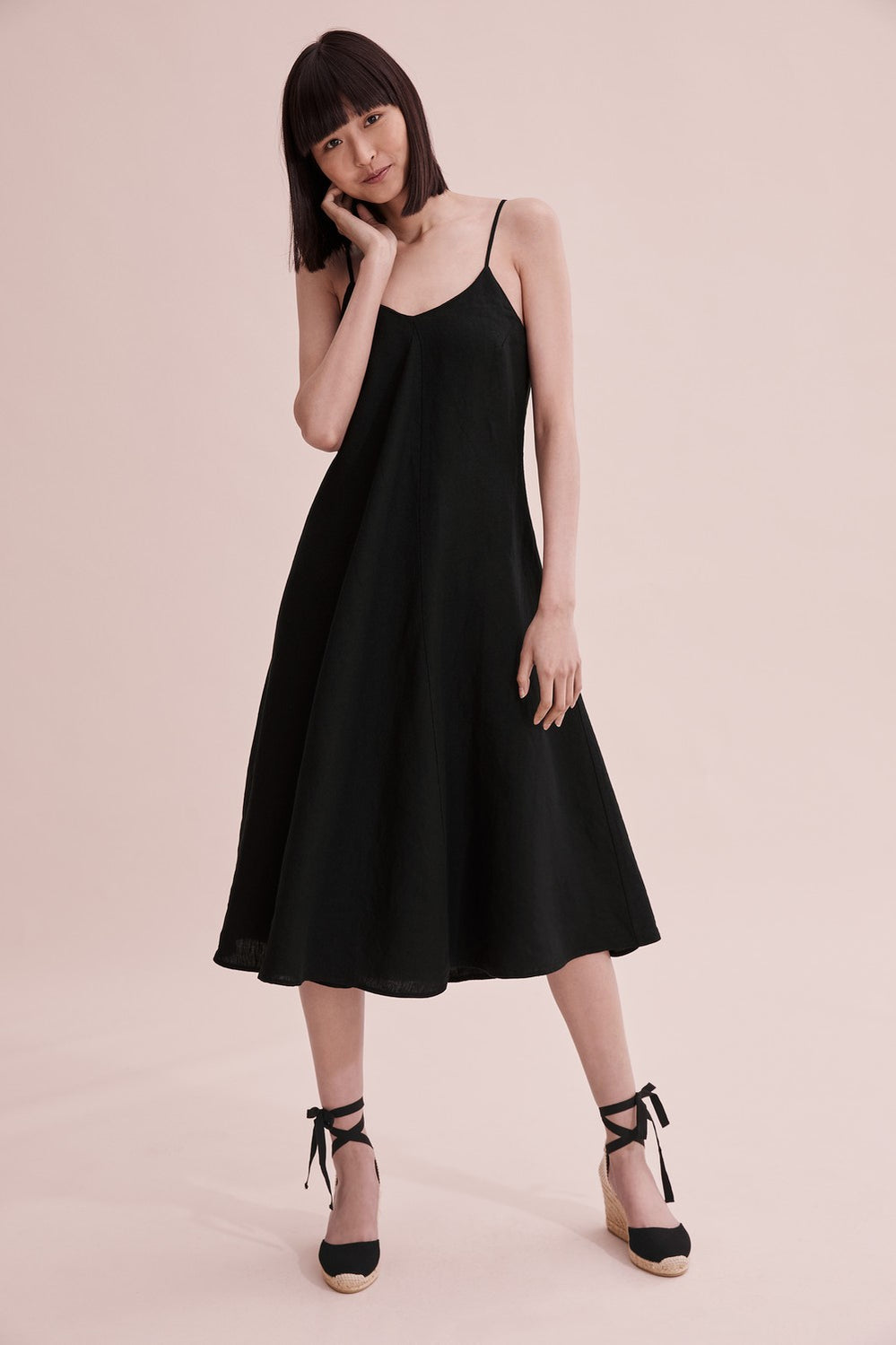 Linen Midi Dress