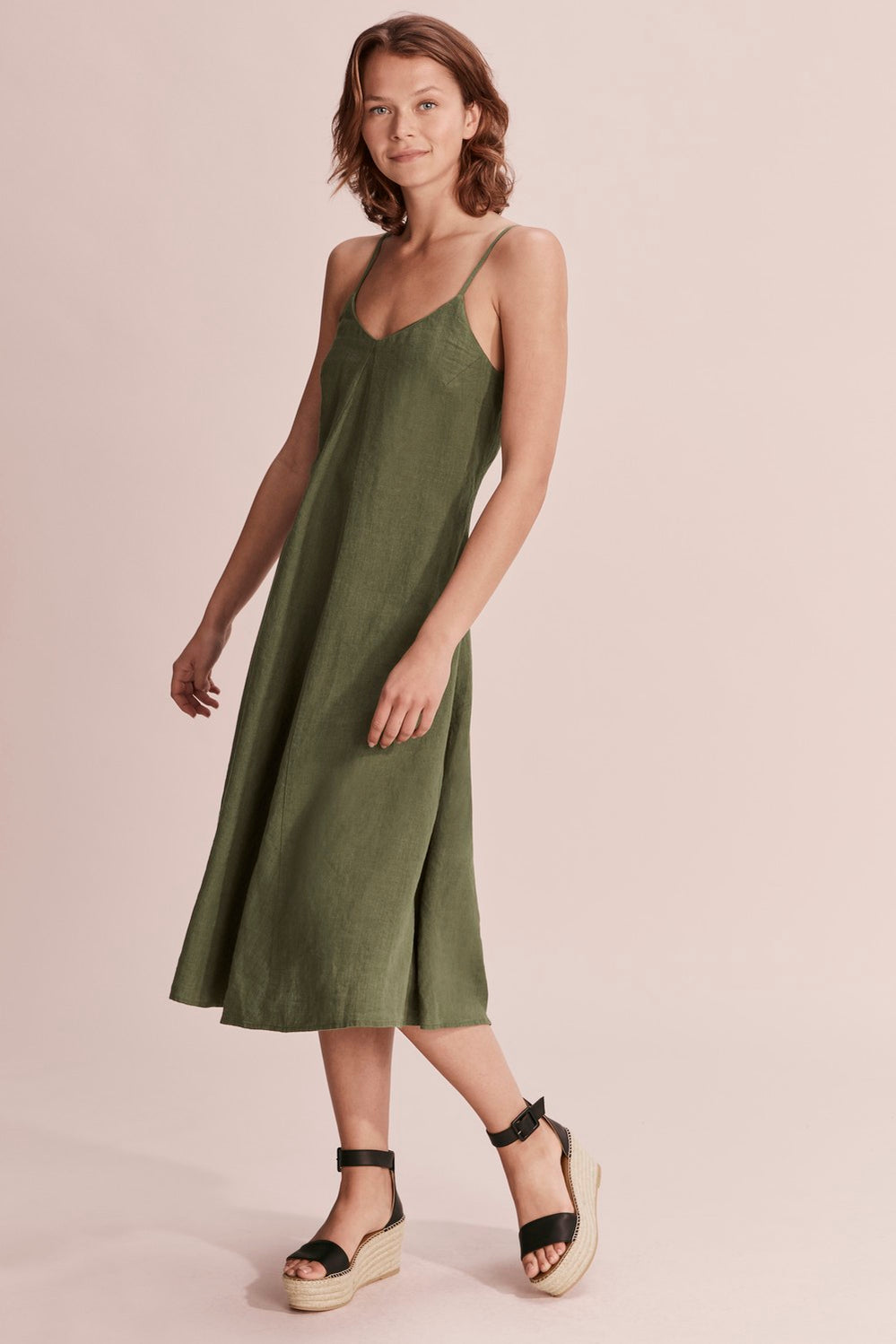 Linen Midi Dress
