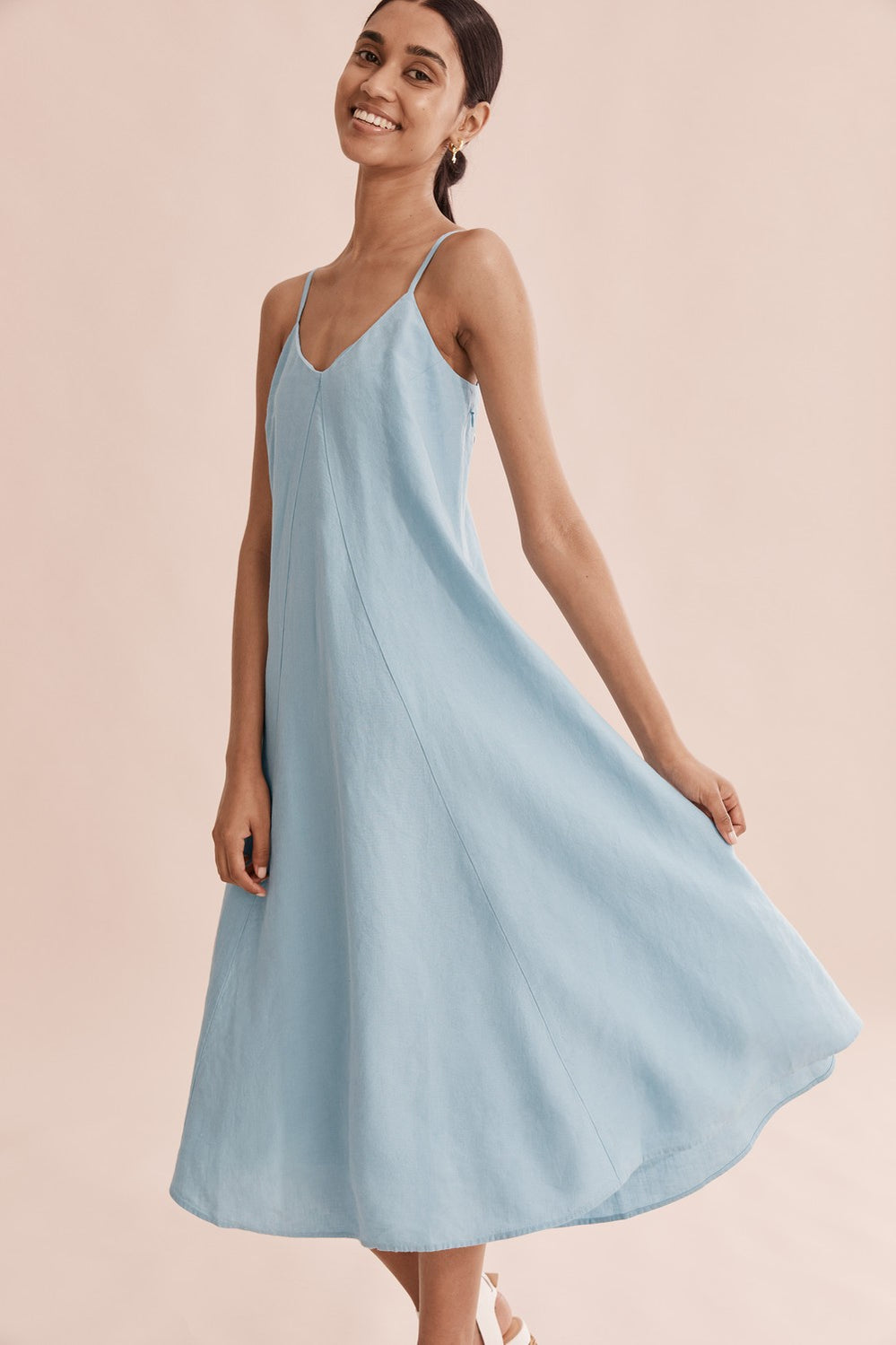Linen Midi Dress
