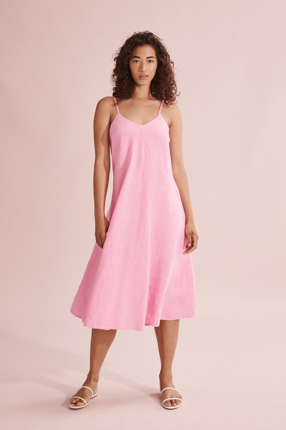 Linen Midi Dress