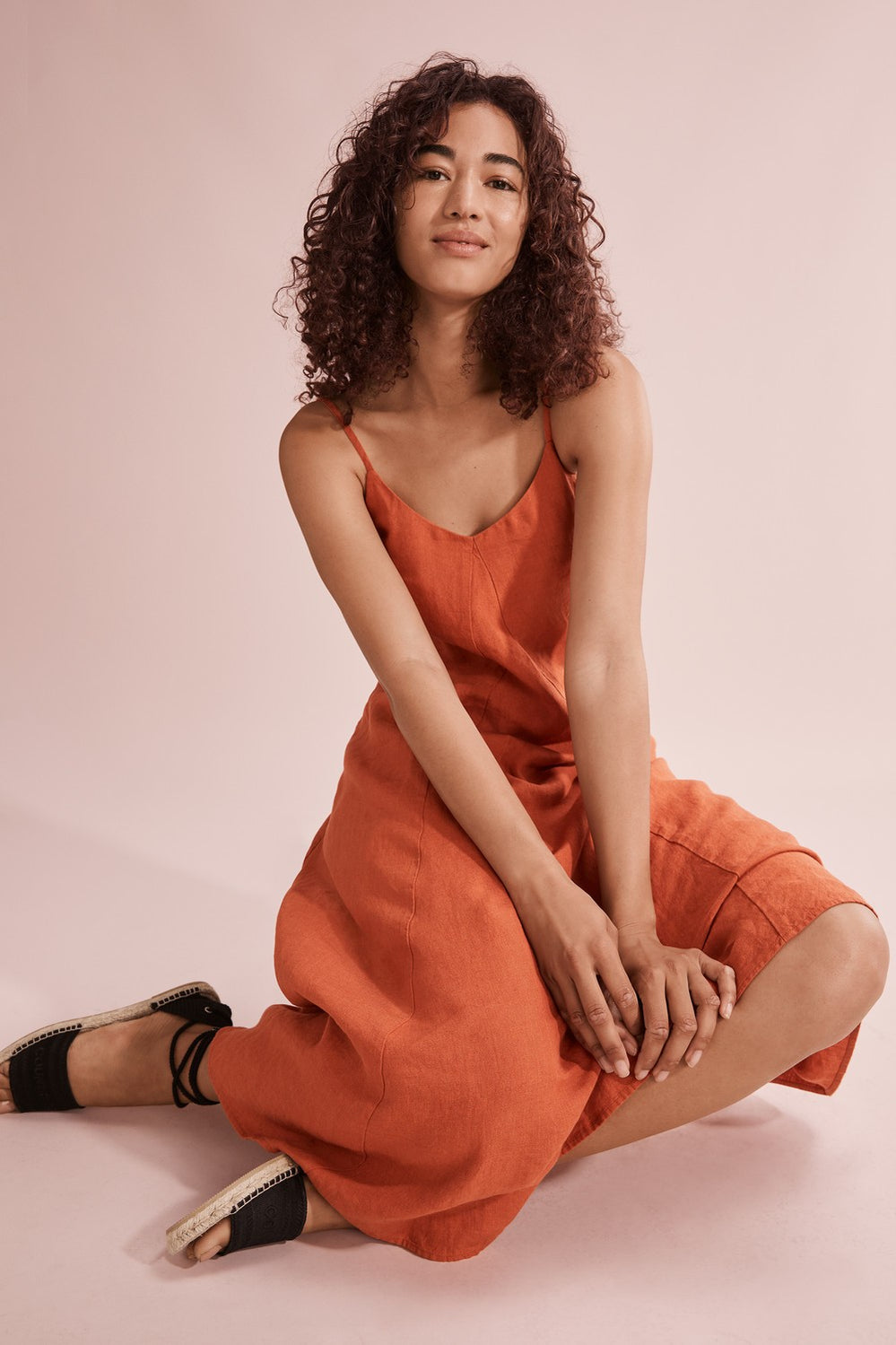 Linen Midi Dress