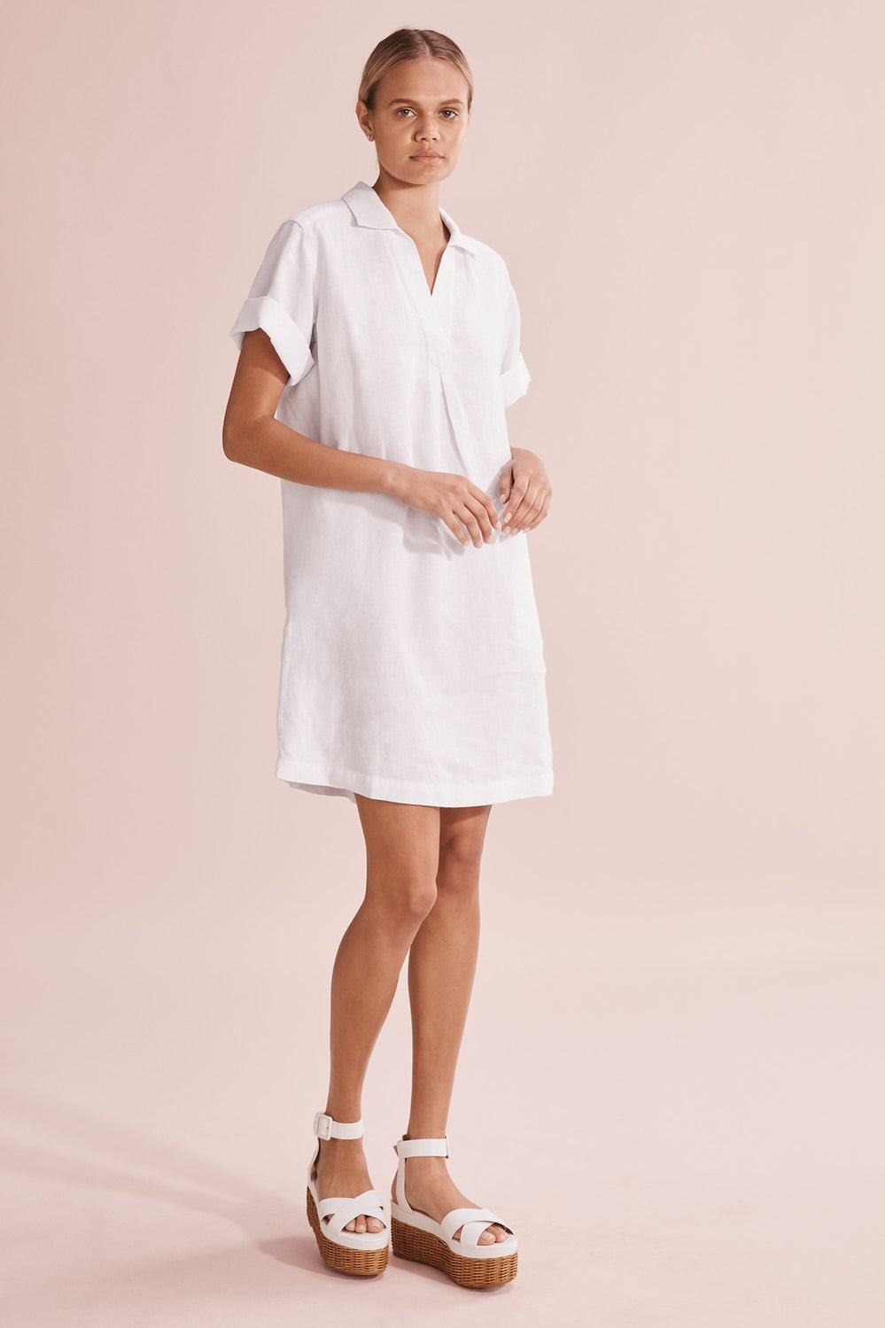 Linen Popover Dress