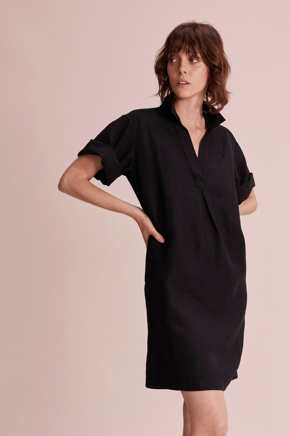 Linen Popover Dress