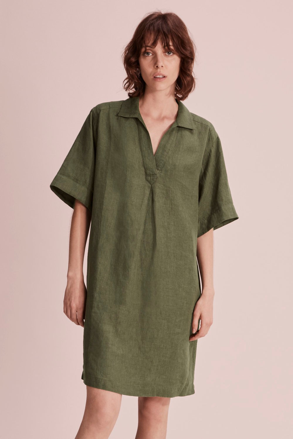 Linen Popover Dress