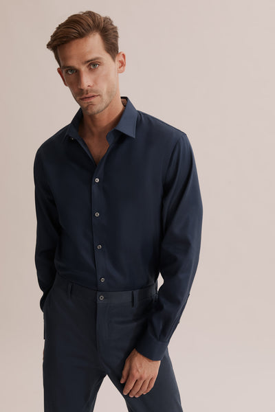 Regular Fit Textured Travel Shirt