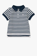 Cotton Stripe Polo T-Shirt