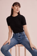Textured Fitted T-Shirt