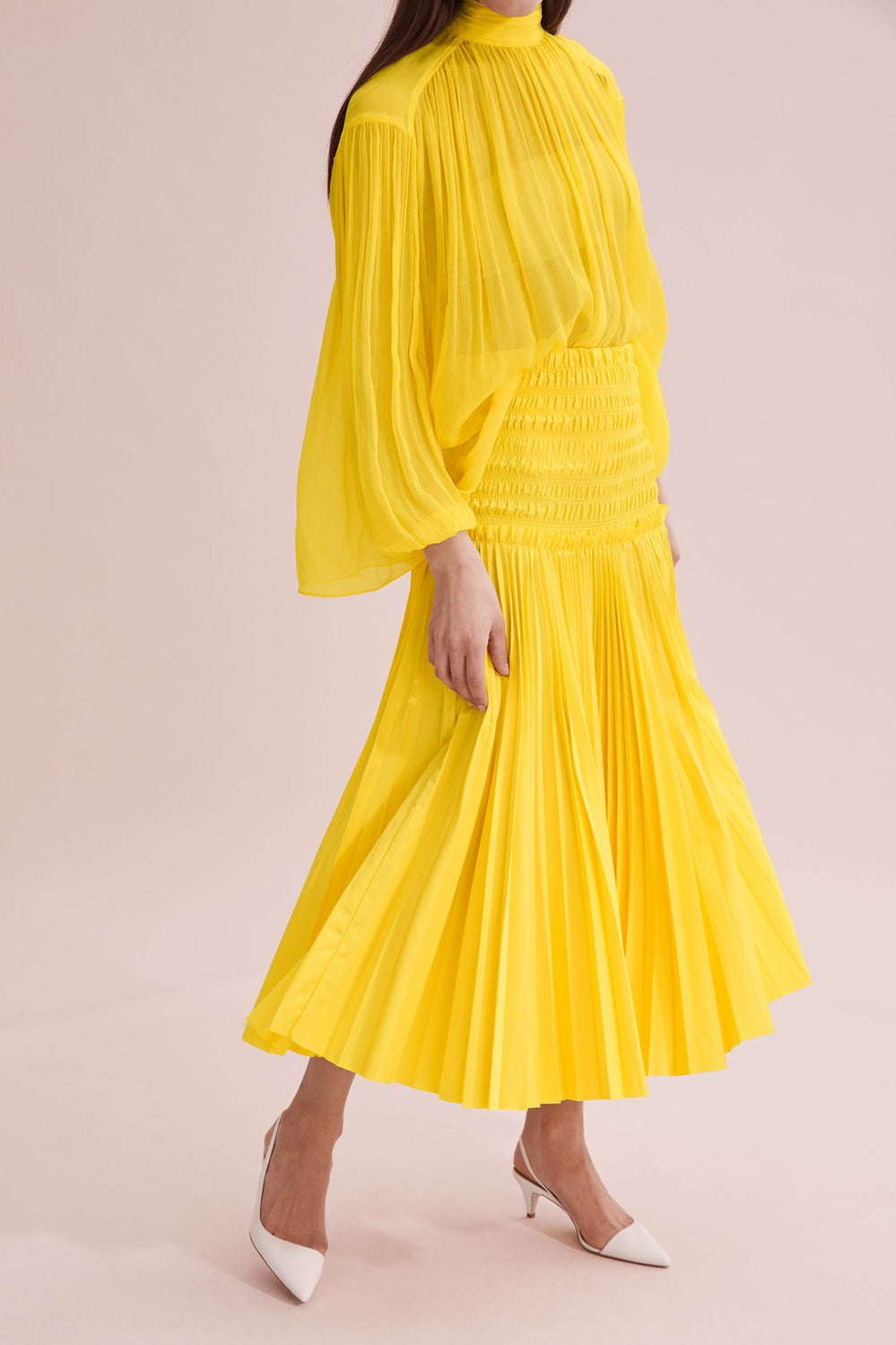 Shirred Waist Skirt